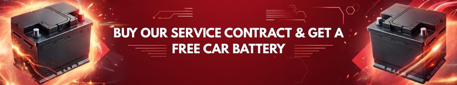 Buy our service contract and get a free car battery